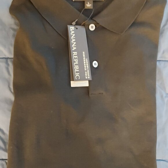 Banana Republic Luxury Touch Performance Black NWT Men’s L Polo - Picture 10 of 16